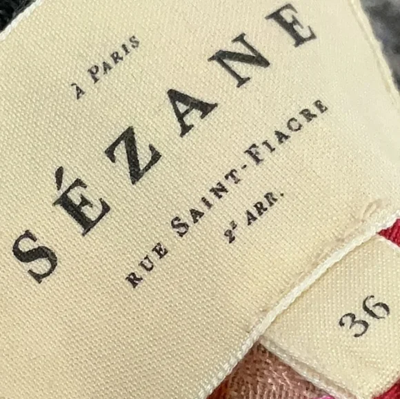 TODAY SALE PRICE FIRM Gorgeous Sezane Summer Open Back Floral Midi Dress Size 4 - Picture 4 of 5